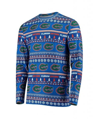 Men's Royal Florida Gators Ugly Sweater Knit Long Sleeve Top and Pant Set $30.75 Pajama