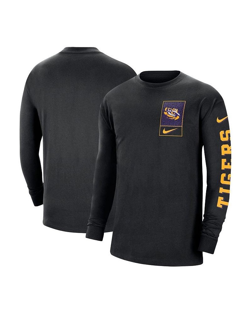 Men's Black LSU Tigers Seasonal Max90 2-Hit Long Sleeve T-shirt $21.50 T-Shirts