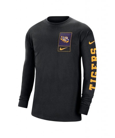 Men's Black LSU Tigers Seasonal Max90 2-Hit Long Sleeve T-shirt $21.50 T-Shirts