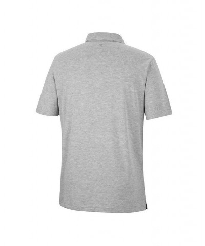 Men's Heathered Gray Iowa State Cyclones Golfer Pocket Polo Shirt $31.89 Polo Shirts