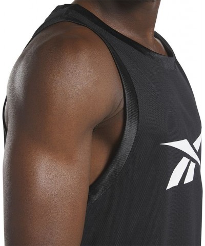 Men's Basketball Mesh Logo Tank Black $24.75 T-Shirts