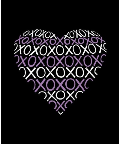 Men's XOXO Heart Word Art T-shirt Gray $20.29 T-Shirts