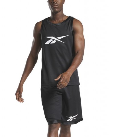 Men's Basketball Mesh Logo Tank Black $24.75 T-Shirts