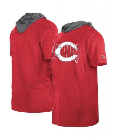 Men's Red Cincinnati Reds Team Hoodie T-shirt $31.89 T-Shirts