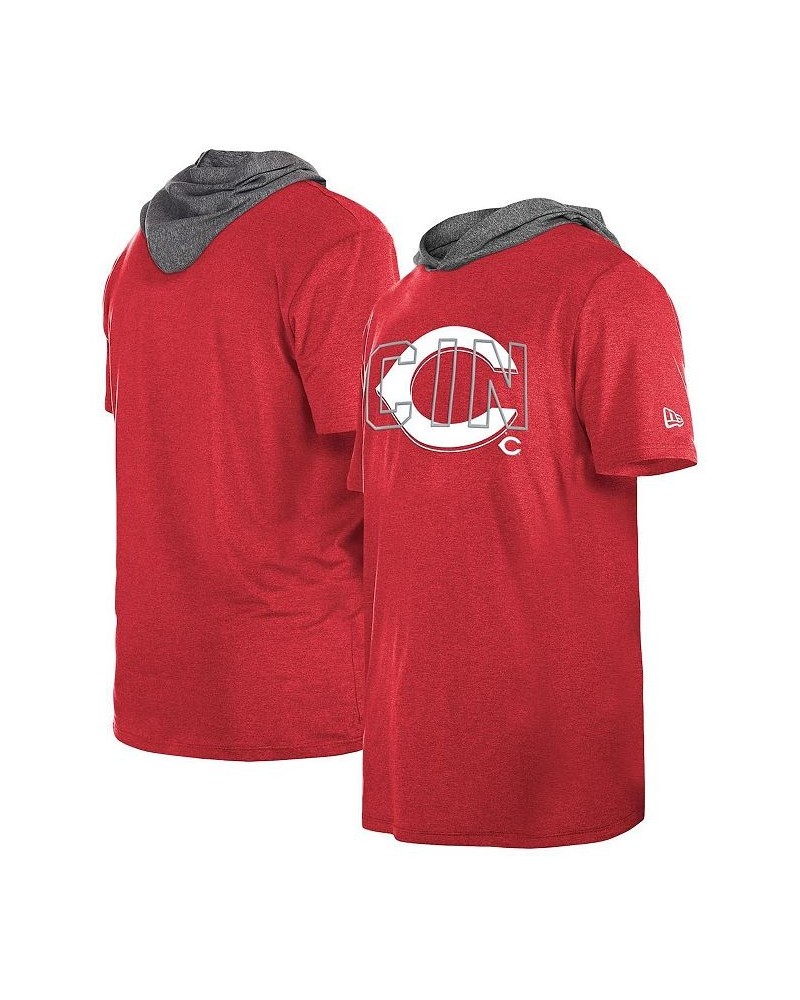 Men's Red Cincinnati Reds Team Hoodie T-shirt $31.89 T-Shirts