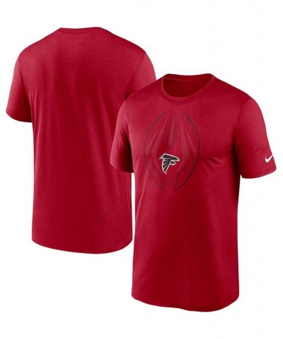 Men's Big and Tall Red Atlanta Falcons Team Legend Icon Performance T-shirt $20.70 T-Shirts