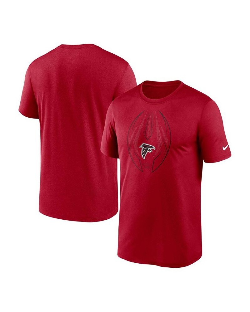 Men's Big and Tall Red Atlanta Falcons Team Legend Icon Performance T-shirt $20.70 T-Shirts