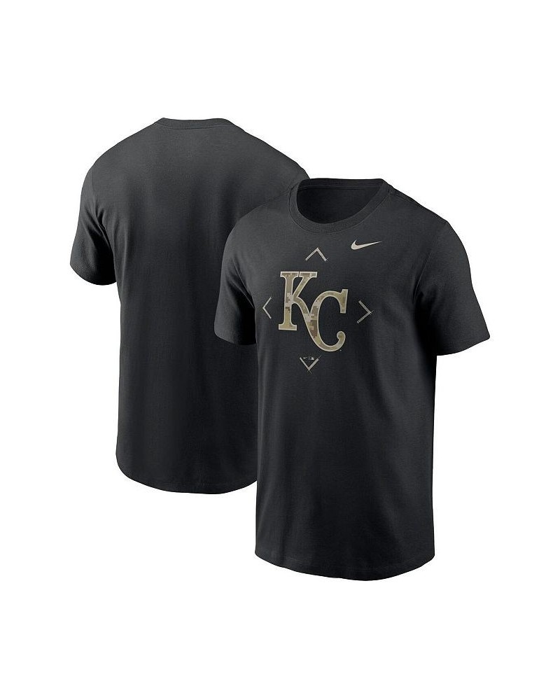 Men's Black Kansas City Royals Camo Logo T-shirt $20.70 T-Shirts