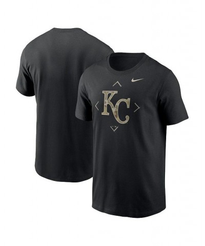 Men's Black Kansas City Royals Camo Logo T-shirt $20.70 T-Shirts