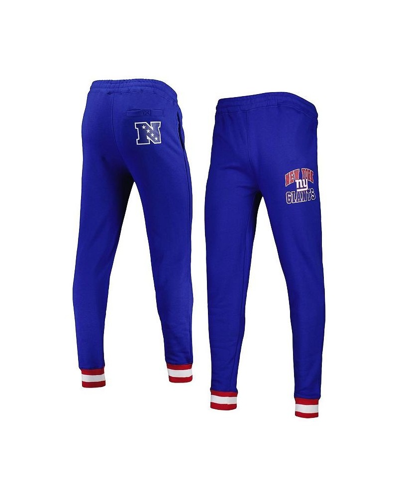 Men's Royal New York Giants Blitz Fleece Jogger Pants $53.00 Pants