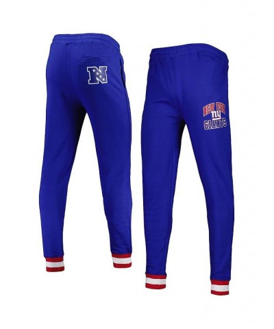 Men's Royal New York Giants Blitz Fleece Jogger Pants $53.00 Pants