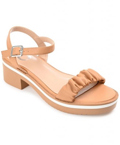 Women's Dexxla Sandals Tan/Beige $48.00 Shoes