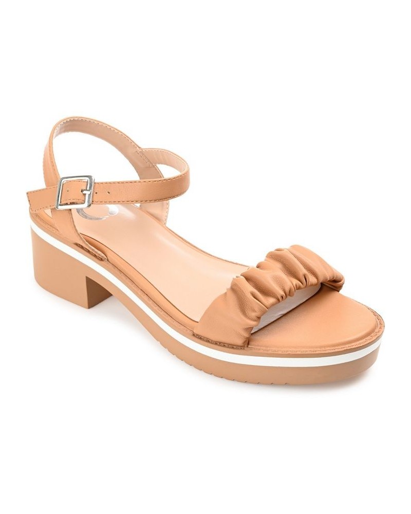 Women's Dexxla Sandals Tan/Beige $48.00 Shoes