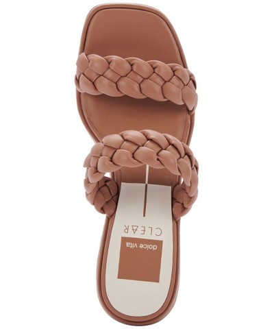 Women's Ronin Braided Block-Heel Sandals PD03 $57.50 Shoes