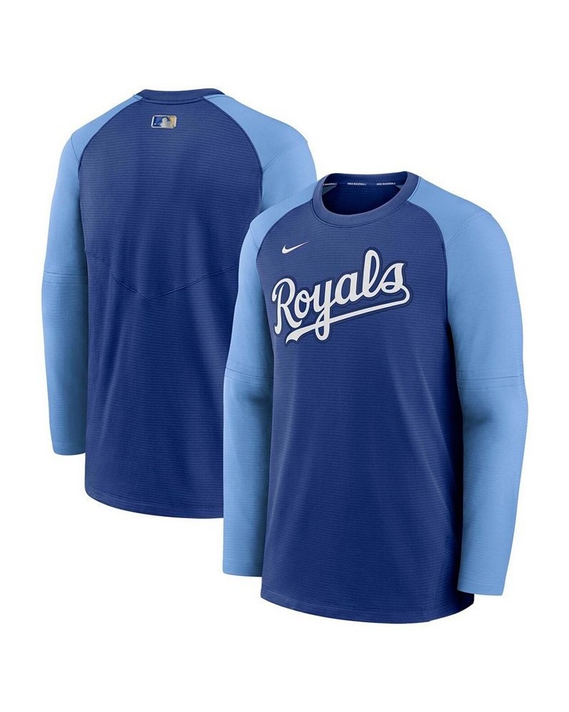 Men's Royal, Light Blue Kansas City Royals Authentic Collection Pregame Performance Raglan Pullover Sweatshirt $45.00 Sweatshirt