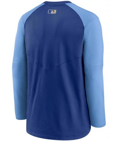 Men's Royal, Light Blue Kansas City Royals Authentic Collection Pregame Performance Raglan Pullover Sweatshirt $45.00 Sweatshirt