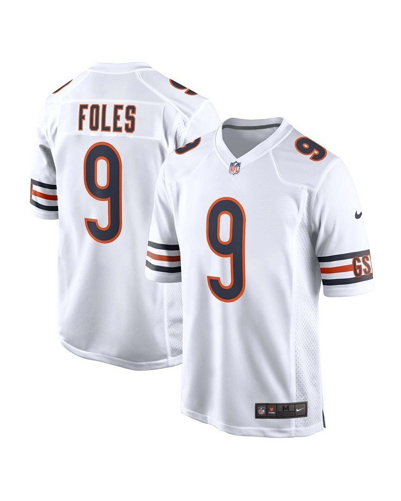 Men's Nick Foles White Chicago Bears Game Jersey $44.94 Jersey