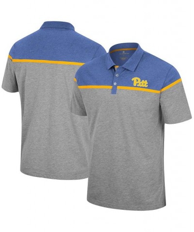 Men's Heather Gray Pitt Panthers Chamberlain Polo Shirt $27.99 Polo Shirts