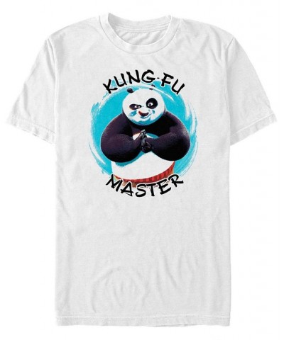 Kung Fu Panda Men's Po Kung Fu Master Portrait Short Sleeve T-Shirt White $18.89 T-Shirts