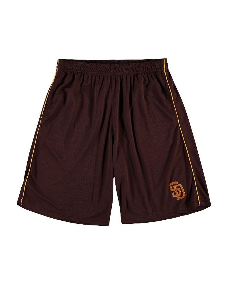 Men's Branded Brown San Diego Padres Big and Tall Mesh Shorts $17.60 Shorts