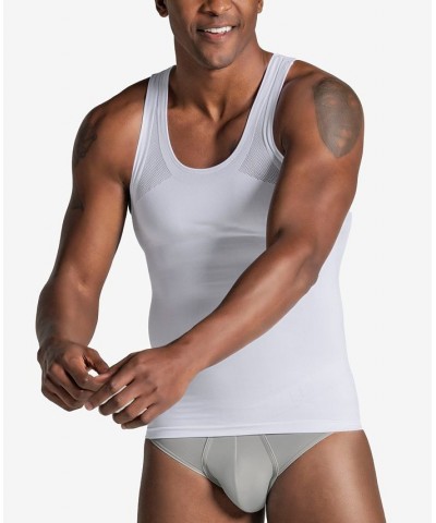 Crew Neck Seamless Compression Tank White $30.55 Undershirt