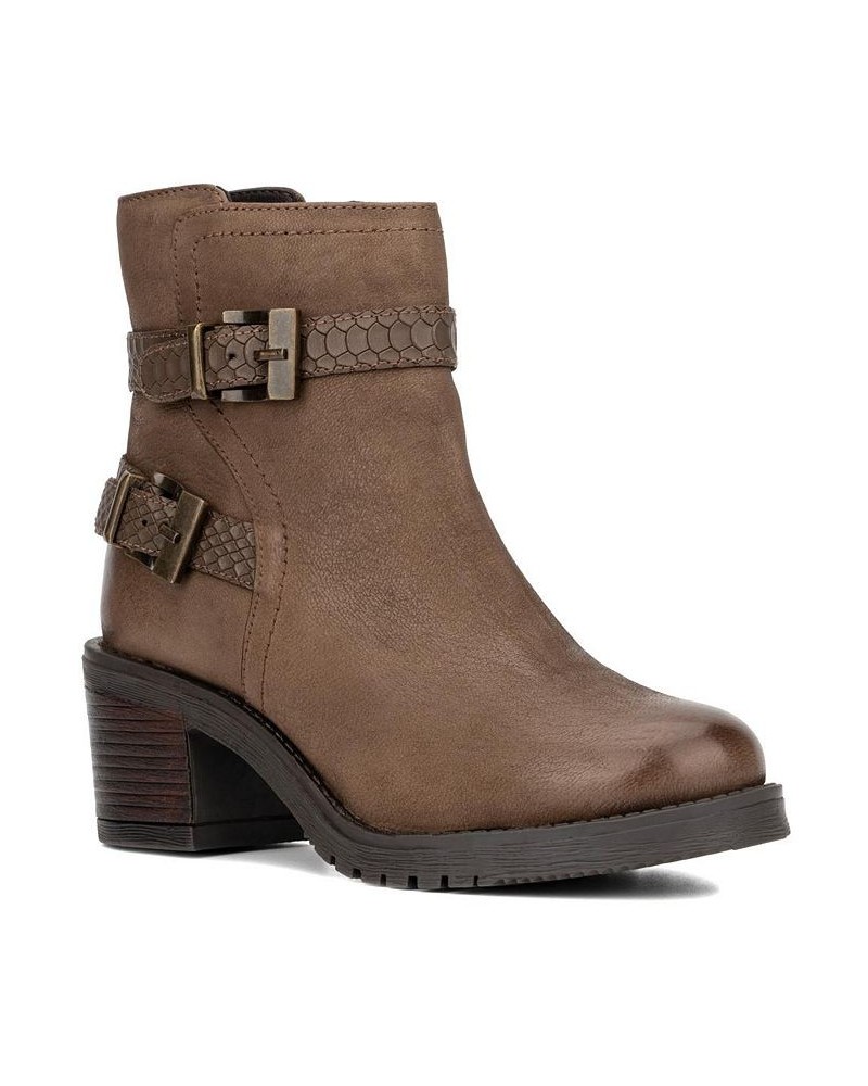 Women's Madison Bootie Tan/Beige $38.98 Shoes