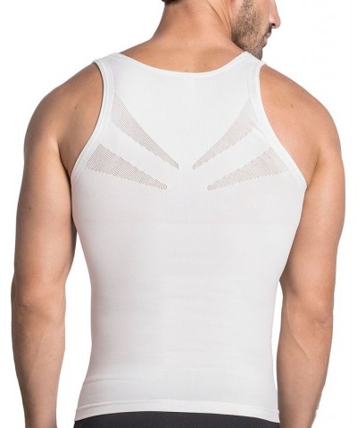 Crew Neck Seamless Compression Tank White $30.55 Undershirt