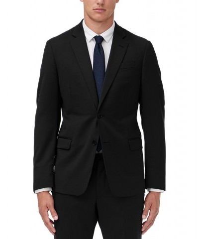 Armani Exchange Men's Slim-Fit Black Solid Suit Separates Black $189.15 Suits