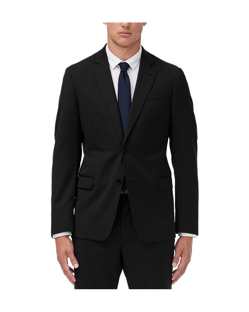 Armani Exchange Men's Slim-Fit Black Solid Suit Separates Black $189.15 Suits