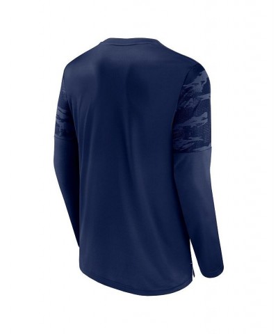 Men's Branded Navy Dallas Cowboys Square Off Long Sleeve T-shirt $24.75 T-Shirts