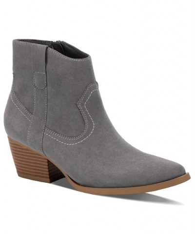 Perriee Western Boots Gray $21.96 Shoes