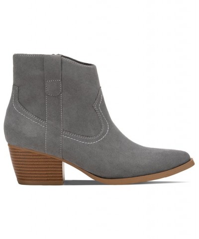 Perriee Western Boots Gray $21.96 Shoes