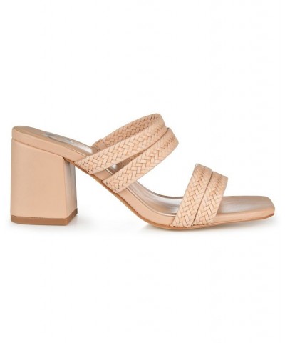 Women's Natia Woven Sandals Brown $39.60 Shoes