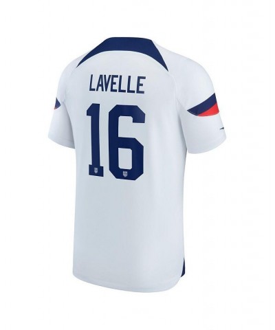 Men's Rose Lavelle Blue USWNT 2022/23 Home Breathe Stadium Replica Player Jersey $53.20 Jersey