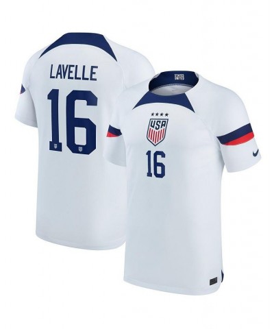 Men's Rose Lavelle Blue USWNT 2022/23 Home Breathe Stadium Replica Player Jersey $53.20 Jersey