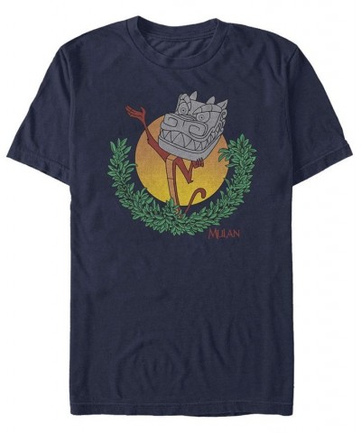 Men's Stone Dragon Short Sleeve Crew T-shirt Blue $19.59 T-Shirts