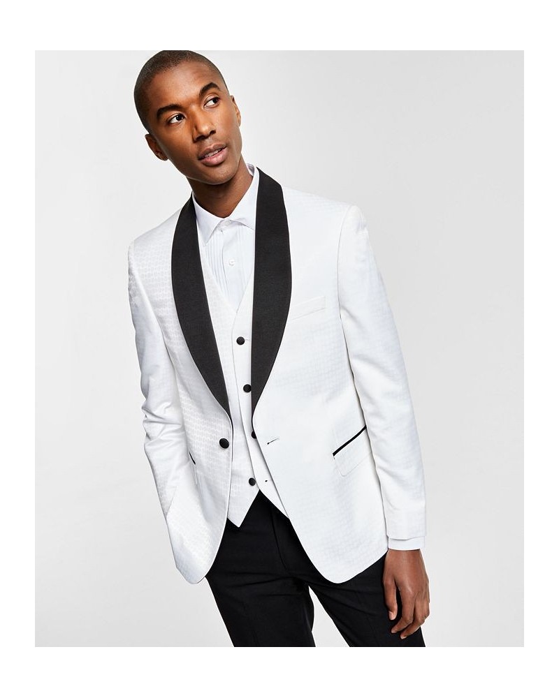 Men's Slim-Fit Tuxedo Suit Separates White $36.80 Suits