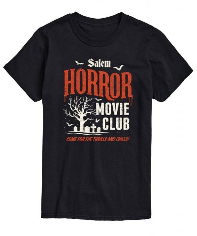 Men's Horror Movie Club Classic Fit T-shirt Black $20.29 T-Shirts