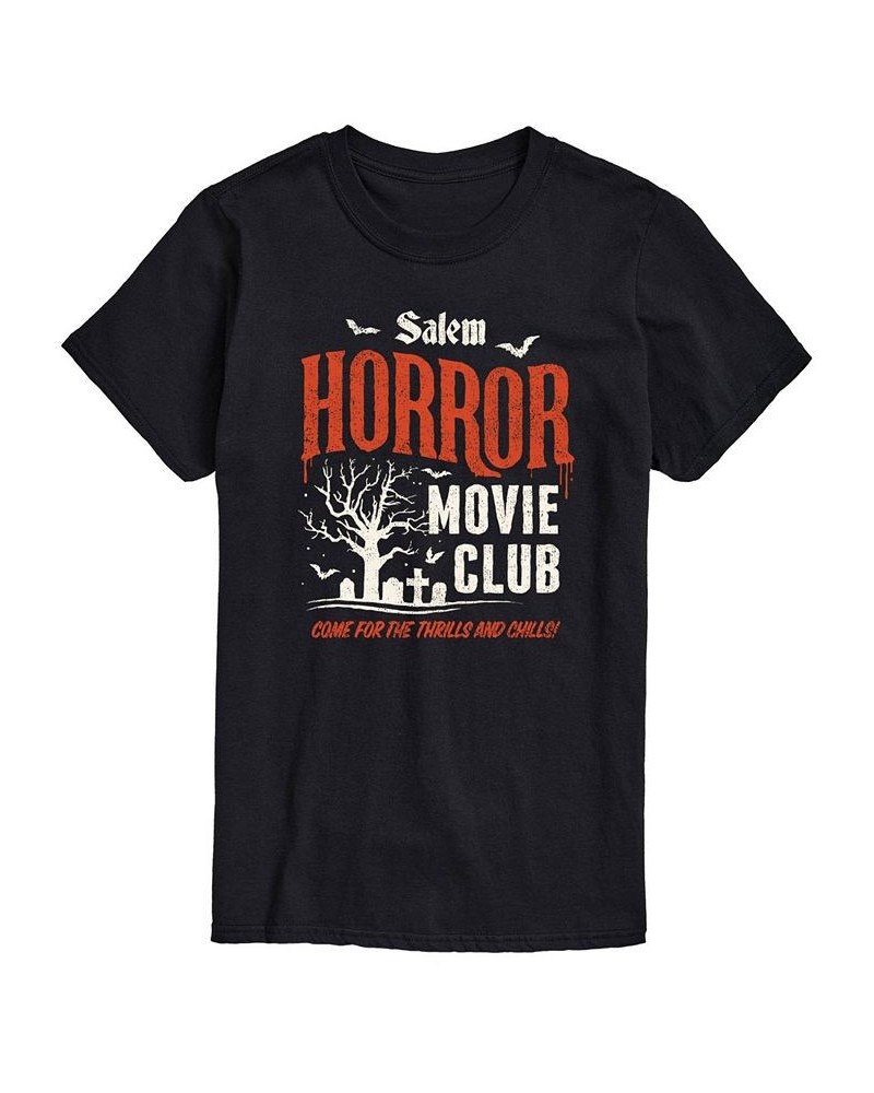 Men's Horror Movie Club Classic Fit T-shirt Black $20.29 T-Shirts