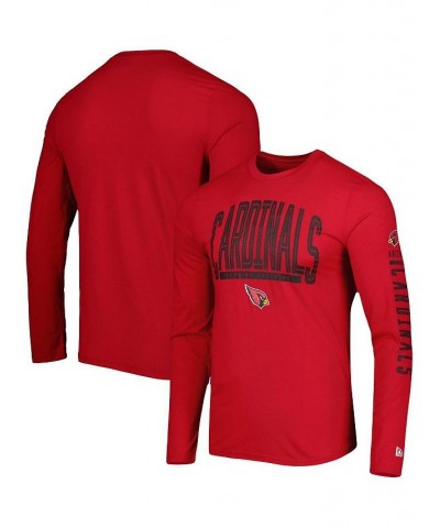 Men's Cardinal Arizona Cardinals Combine Authentic Home Stadium Long Sleeve T-shirt $15.84 T-Shirts