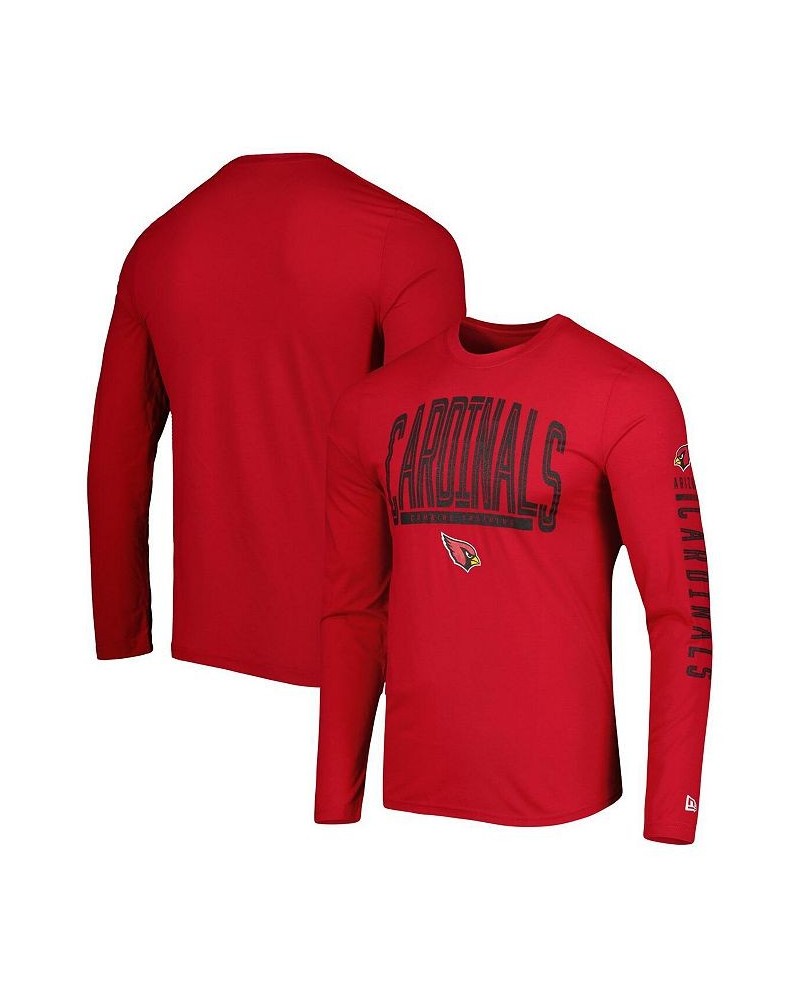 Men's Cardinal Arizona Cardinals Combine Authentic Home Stadium Long Sleeve T-shirt $15.84 T-Shirts