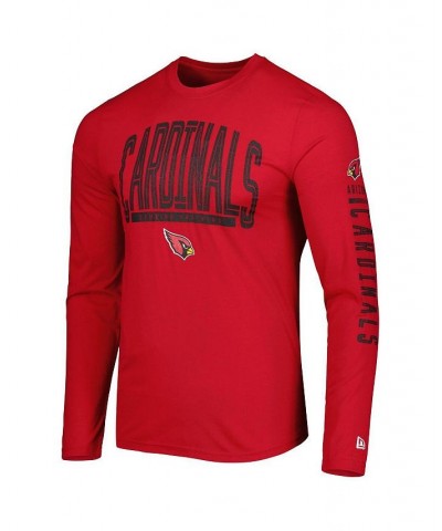 Men's Cardinal Arizona Cardinals Combine Authentic Home Stadium Long Sleeve T-shirt $15.84 T-Shirts