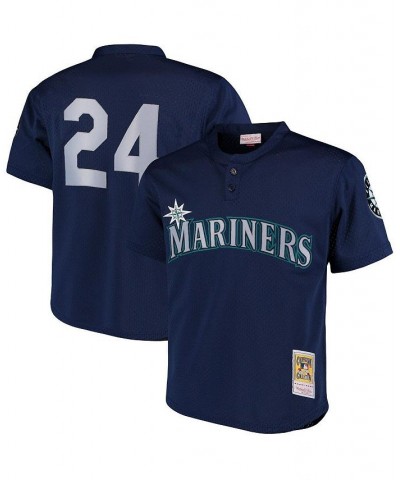 Men's Ken Griffey Jr. Navy Seattle Mariners Cooperstown Collection Mesh Batting Practice Jersey $42.90 Jersey