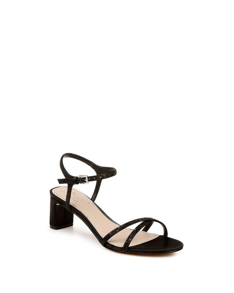 Women's Omari II Evening Sandals Black $48.51 Shoes