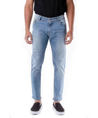 Men's Stretch 5 Pocket Skinny Jeans Blue $32.76 Jeans