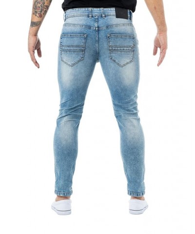 Men's Stretch 5 Pocket Skinny Jeans Blue $32.76 Jeans