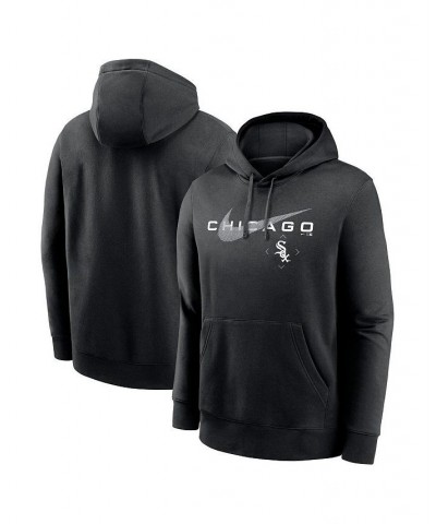 Men's Black Chicago White Sox Big and Tall Over Arch Pullover Hoodie $44.19 Sweatshirt