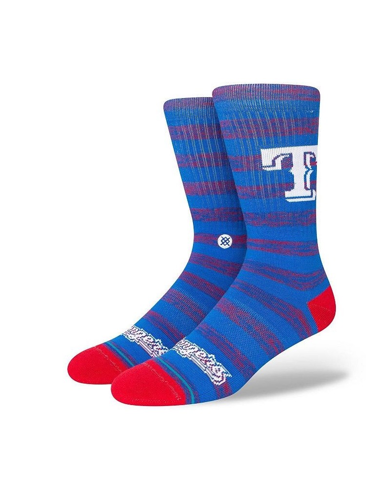 Men's Texas Rangers Twist Logo Crew Socks $9.46 Socks