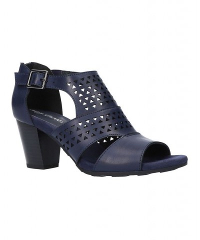 Women's Adara Heeled Sandals Blue $33.00 Shoes