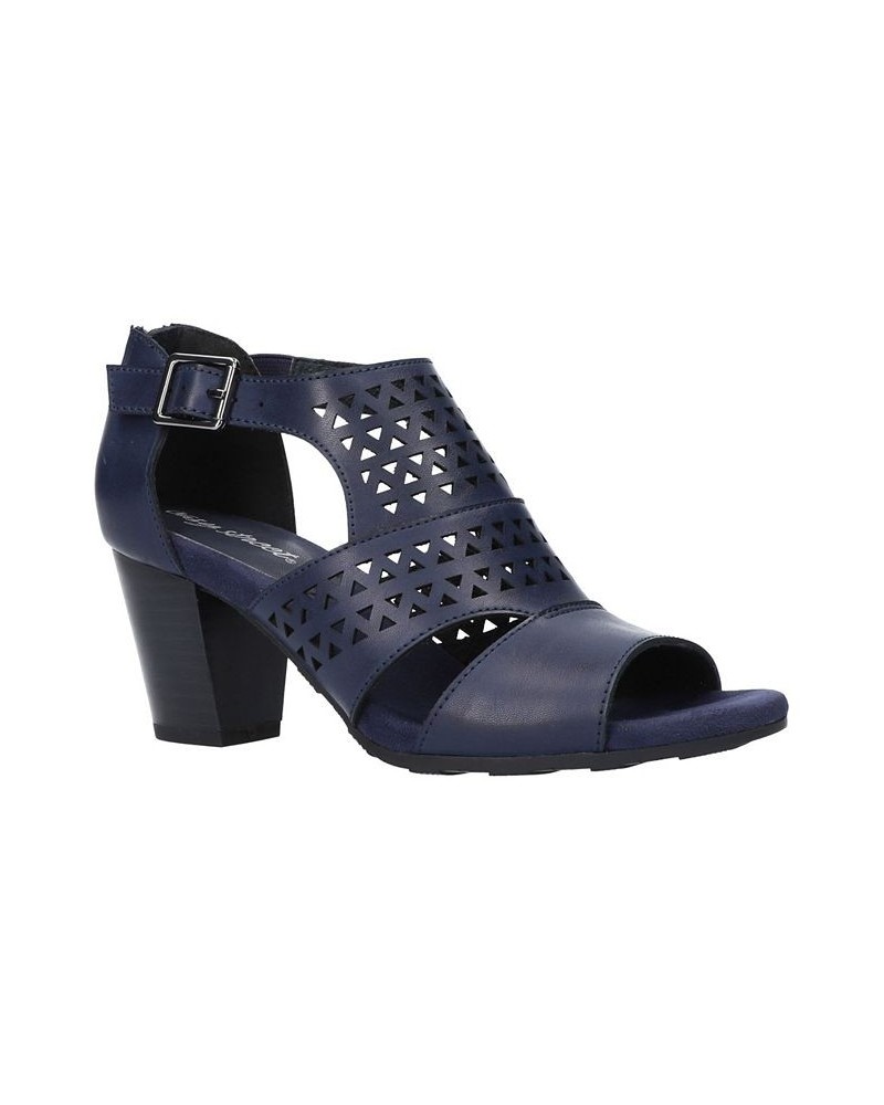 Women's Adara Heeled Sandals Blue $33.00 Shoes